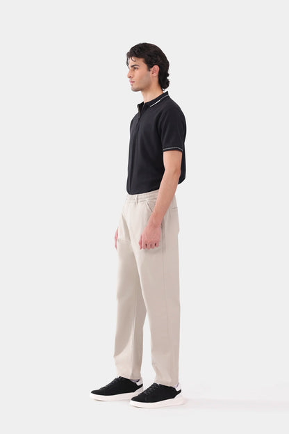 Straight Fit Twill Trousers - Cougar Clothing