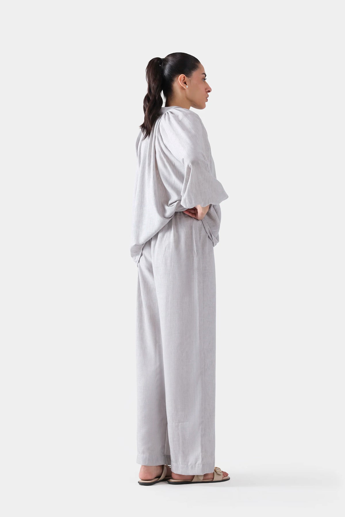 Textured Pleated Trousers - Cougar Clothing