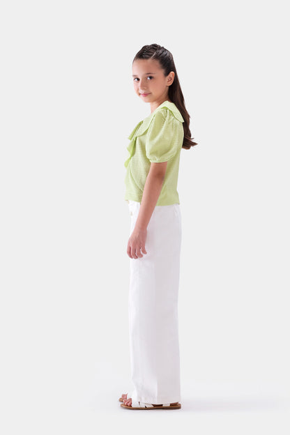 Front Ruffled Top - Cougar Clothing