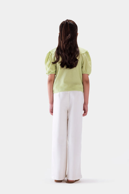 Front Ruffled Top - Cougar Clothing
