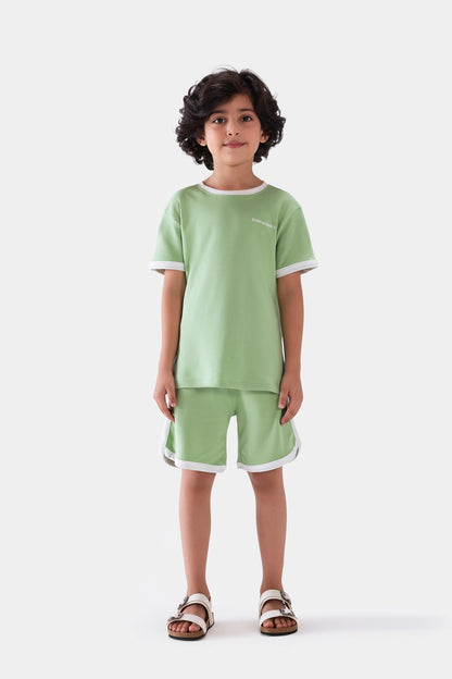 Trimmed Embroidered T-Shirt - Cougar Clothing
