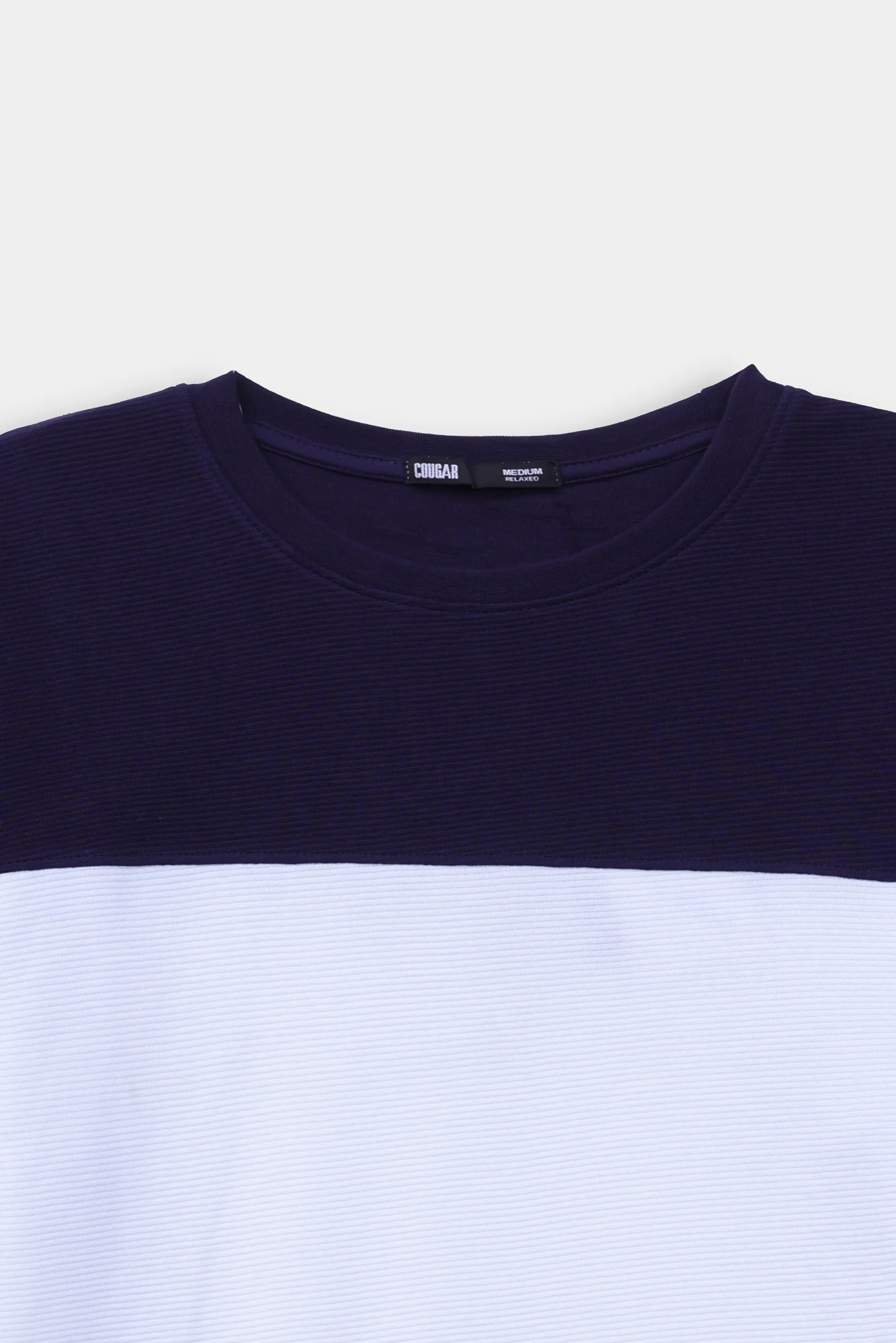 Relaxed Contrast Paneled T-Shirt - Cougar Clothing