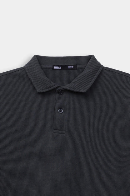 Classic Waffle Polo - Cougar Clothing