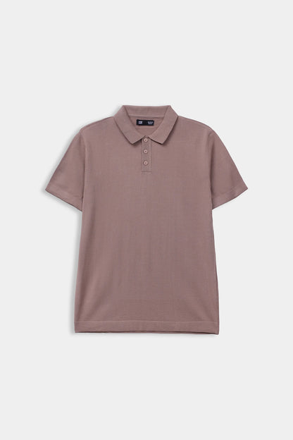 Viscose Blend Knit Polo - Cougar Clothing