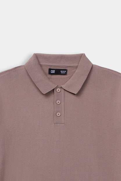 Viscose Blend Knit Polo - Cougar Clothing
