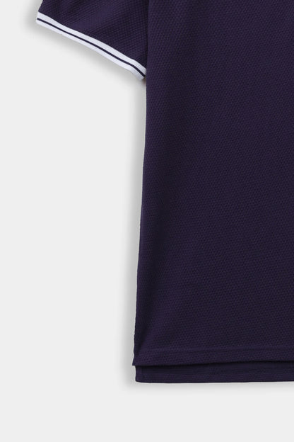Quarter Zip Textured Polo - Cougar Clothing