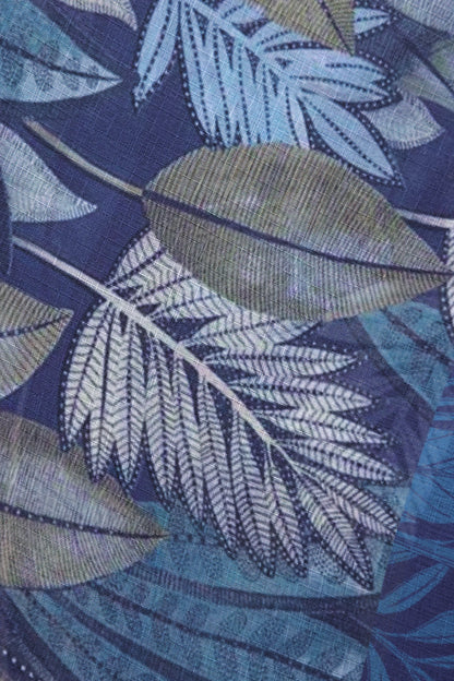 Leafy Print Silk Scarf - Cougar Clothing