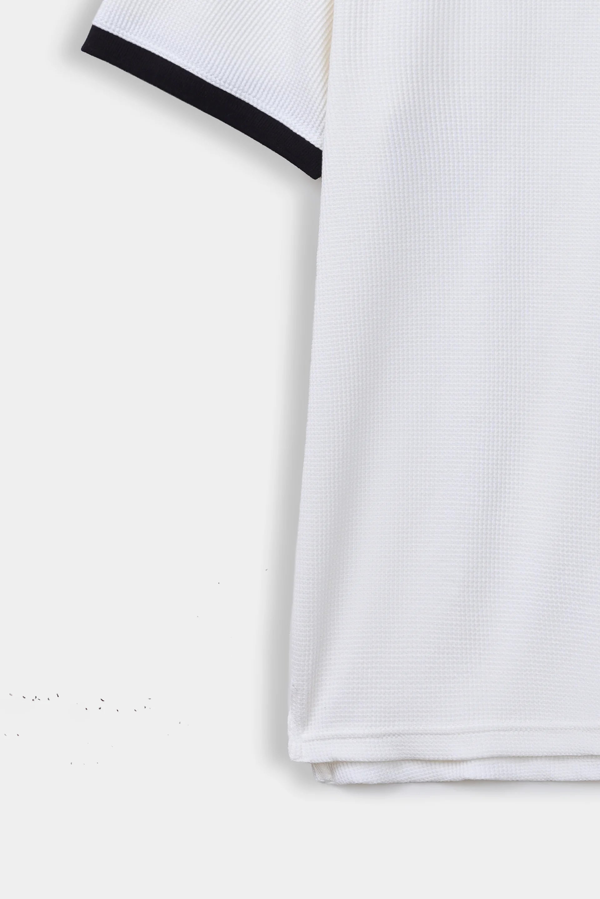 Contrast Textured Polo - Cougar Clothing