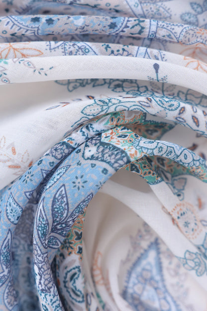 Paisley Print Silk Scarf - Cougar Clothing