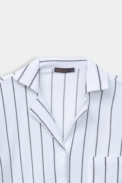 Striped Knitted Shirt - Cougar Clothing