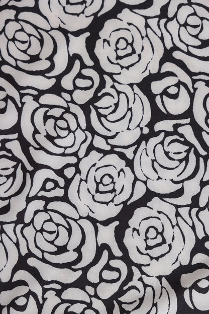 Floral Print Silk Scarf - Cougar Clothing