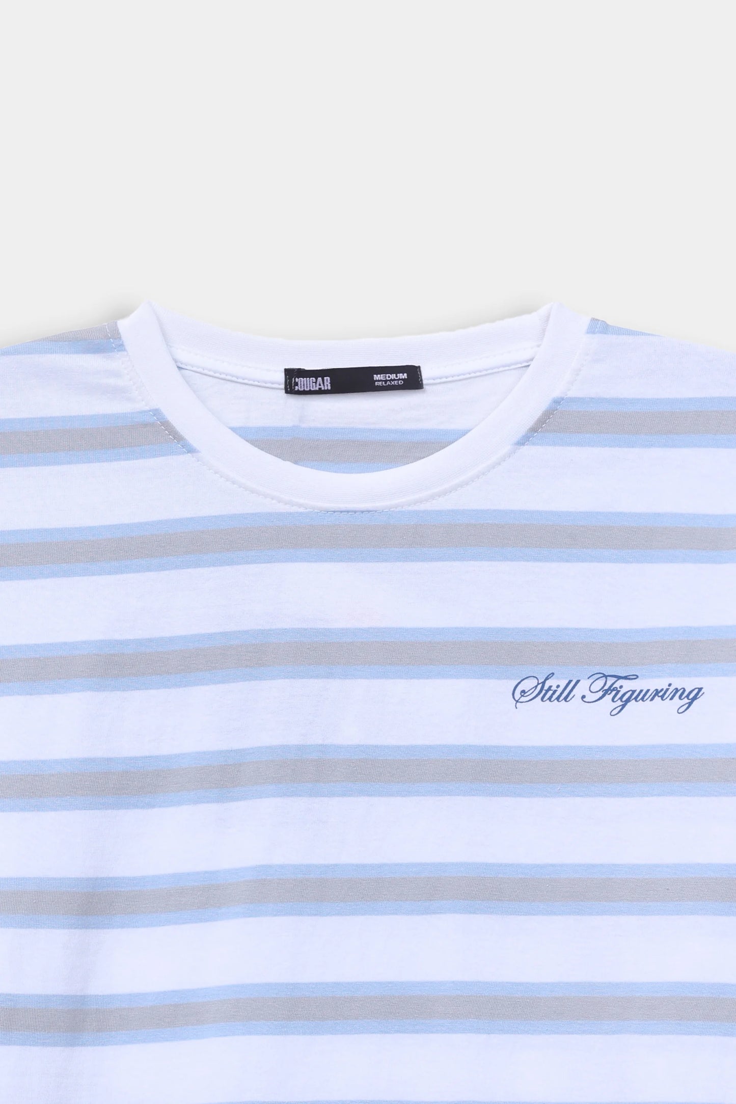 Focus & Chaos Striped Tee - Cougar Clothing