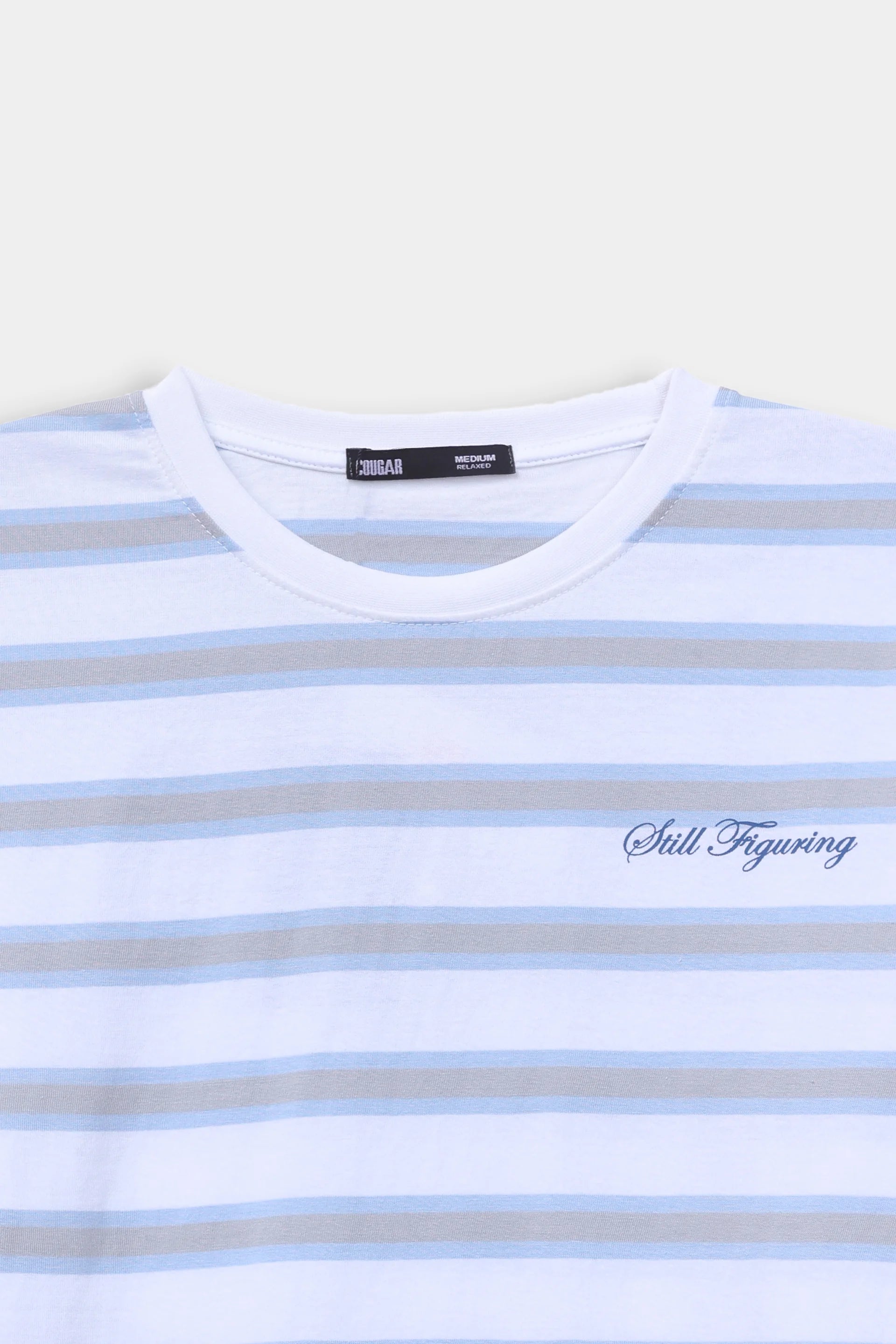 Focus & Chaos Striped Tee - Cougar Clothing
