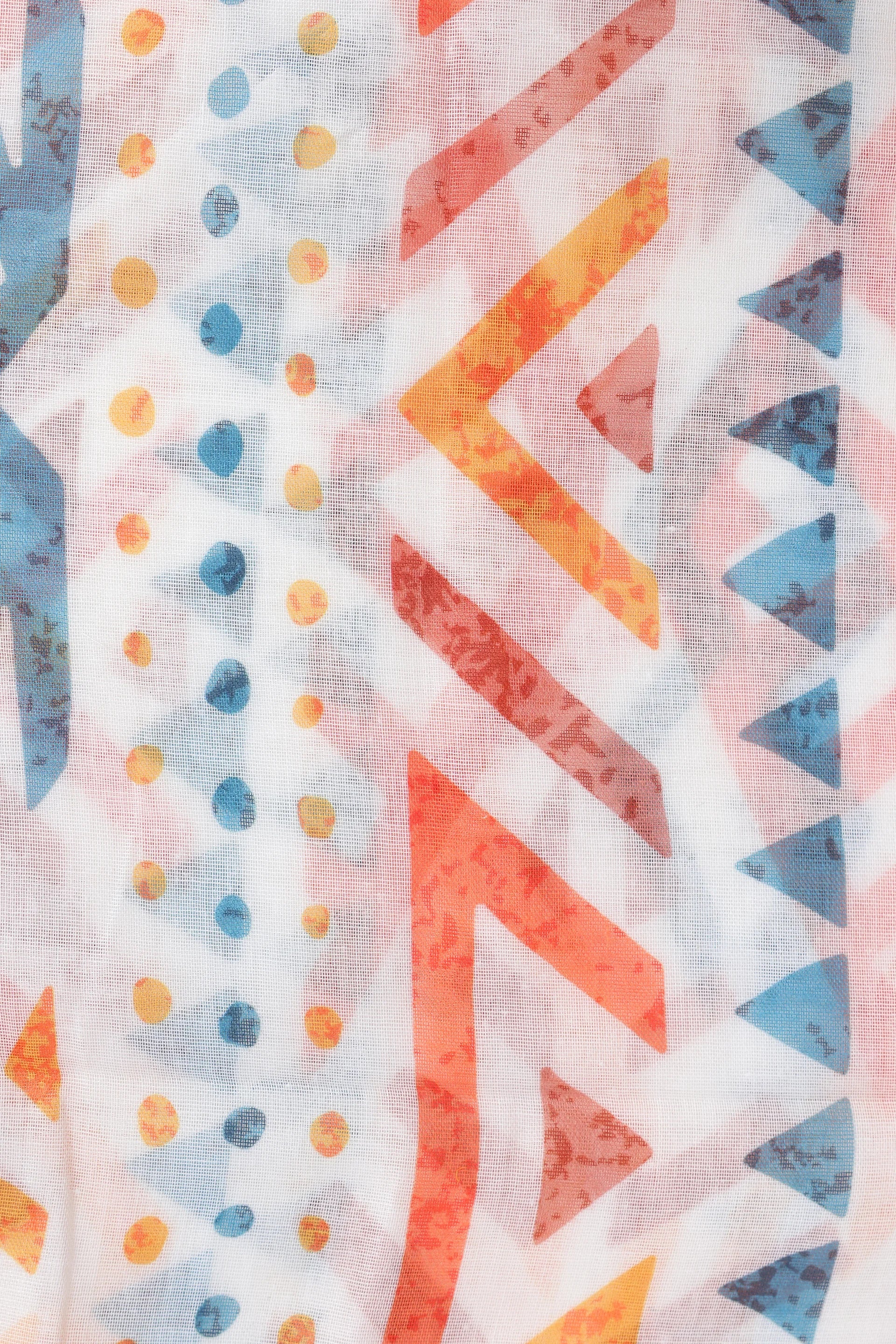 Geometric Printed Scarf - Cougar Clothing