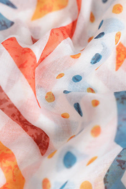 Geometric Printed Scarf - Cougar Clothing