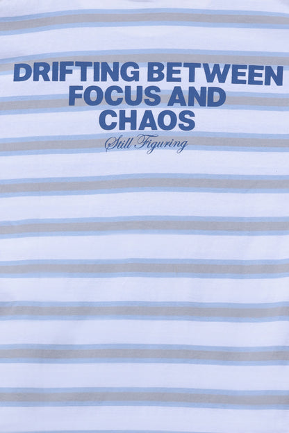 Focus & Chaos Striped Tee - Cougar Clothing
