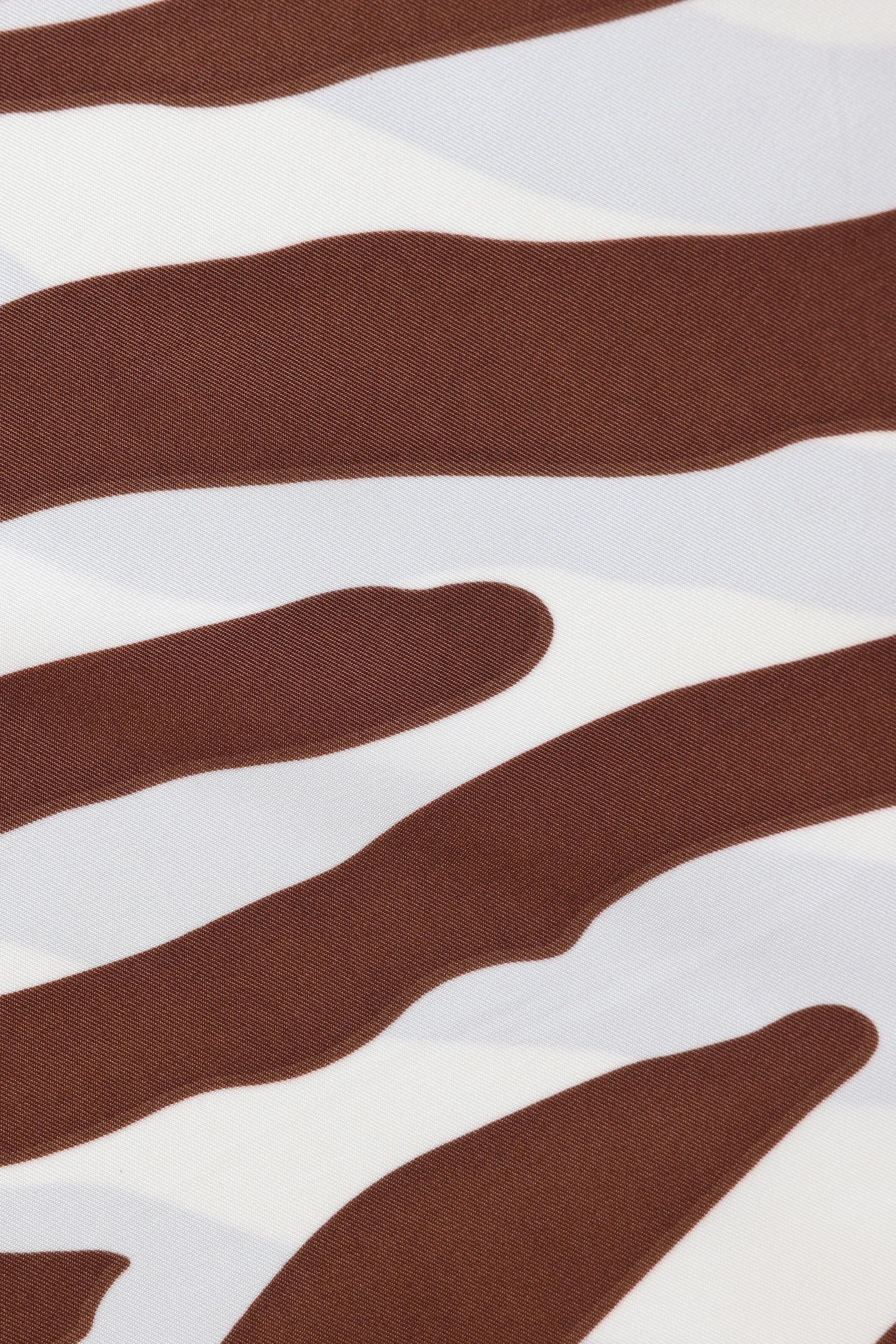 Abstract Print Silk Scarf - Cougar Clothing
