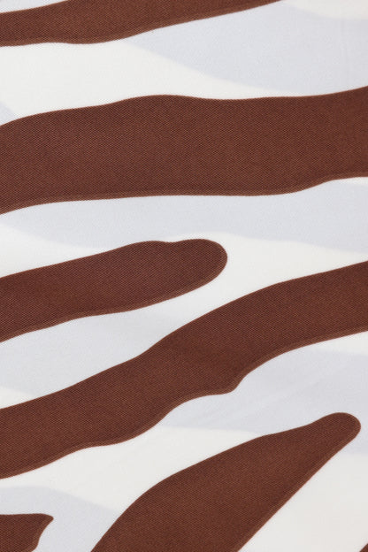 Abstract Print Silk Scarf - Cougar Clothing