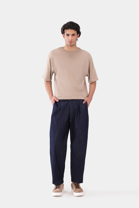 Wide Leg Pleated Trousers - Cougar Clothing