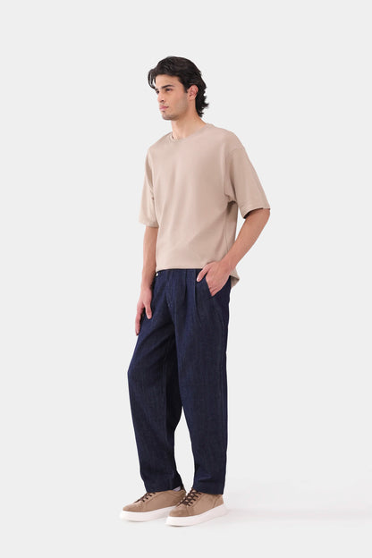 Wide Leg Pleated Trousers - Cougar Clothing