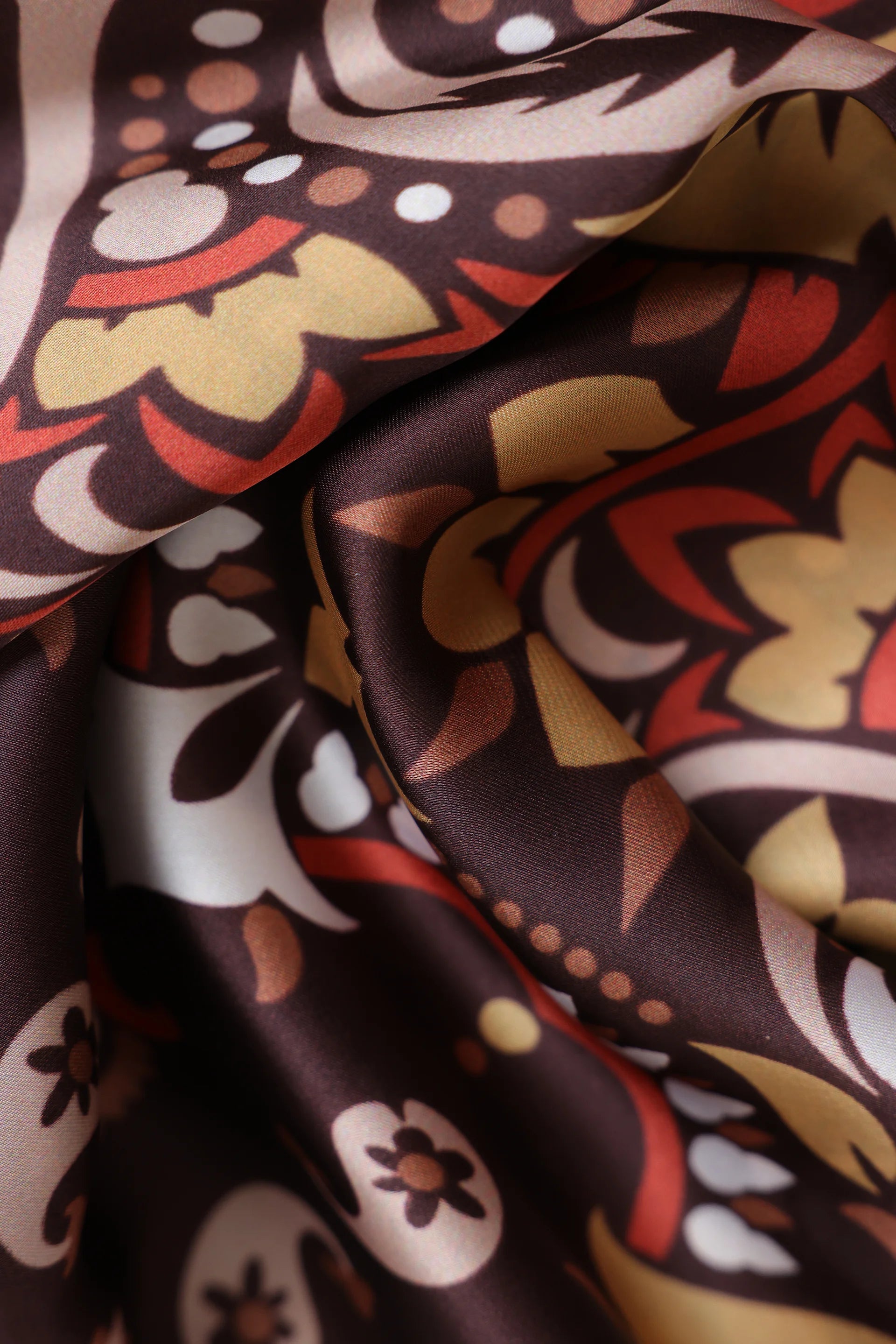 Paisley Printed Silk Scarf - Cougar Clothing