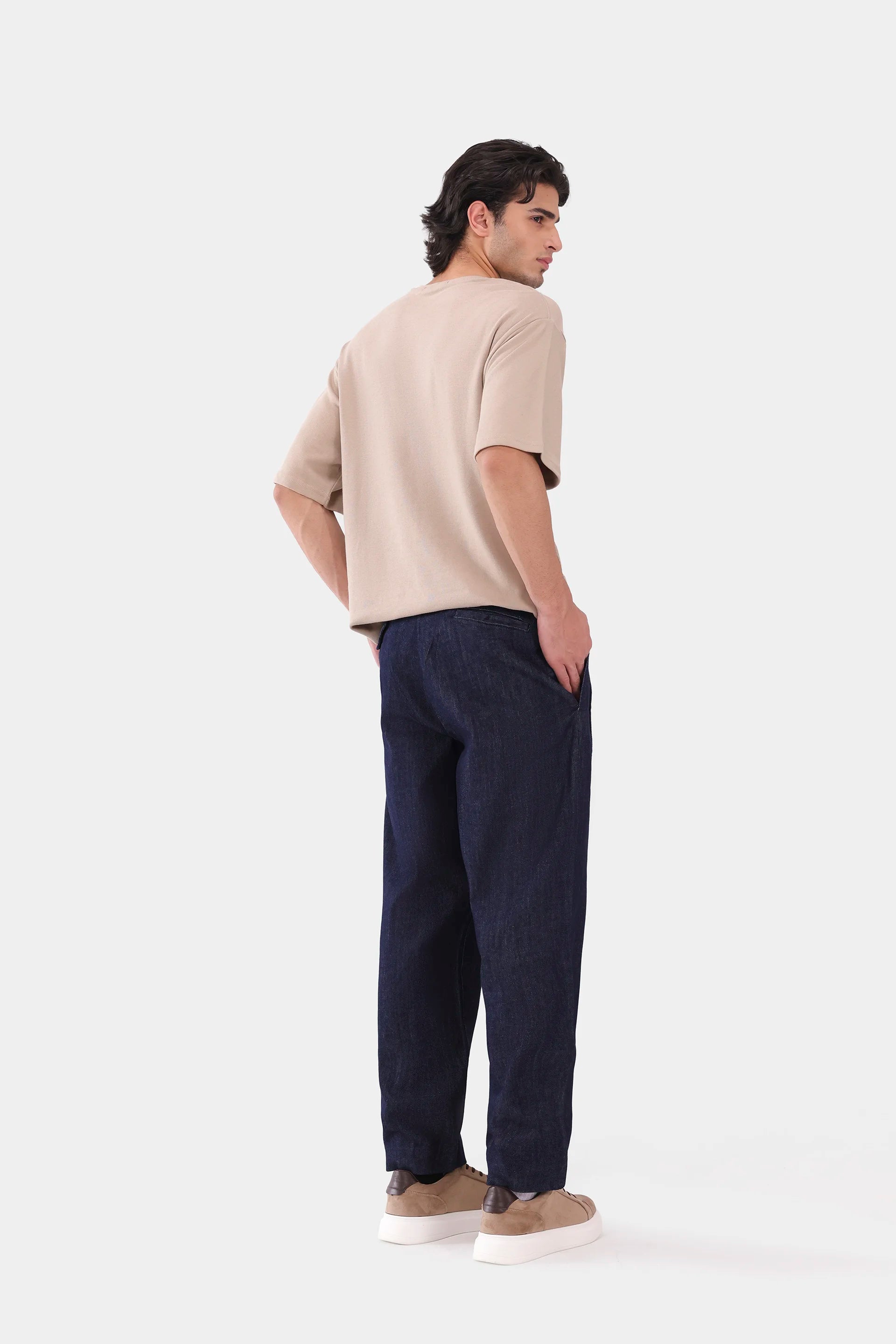 Wide Leg Pleated Trousers - Cougar Clothing