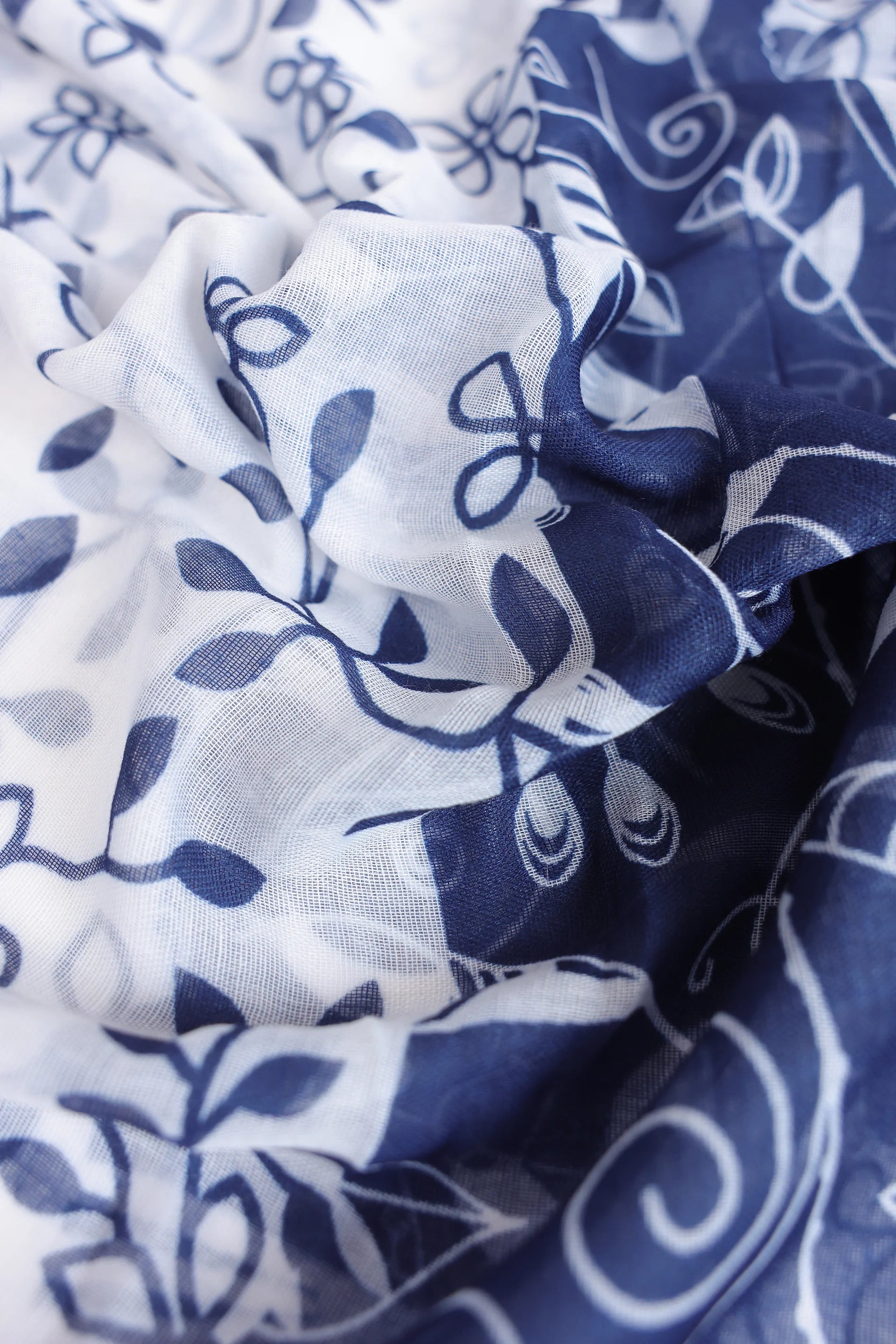Floral Motif Print Scarf - Cougar Clothing