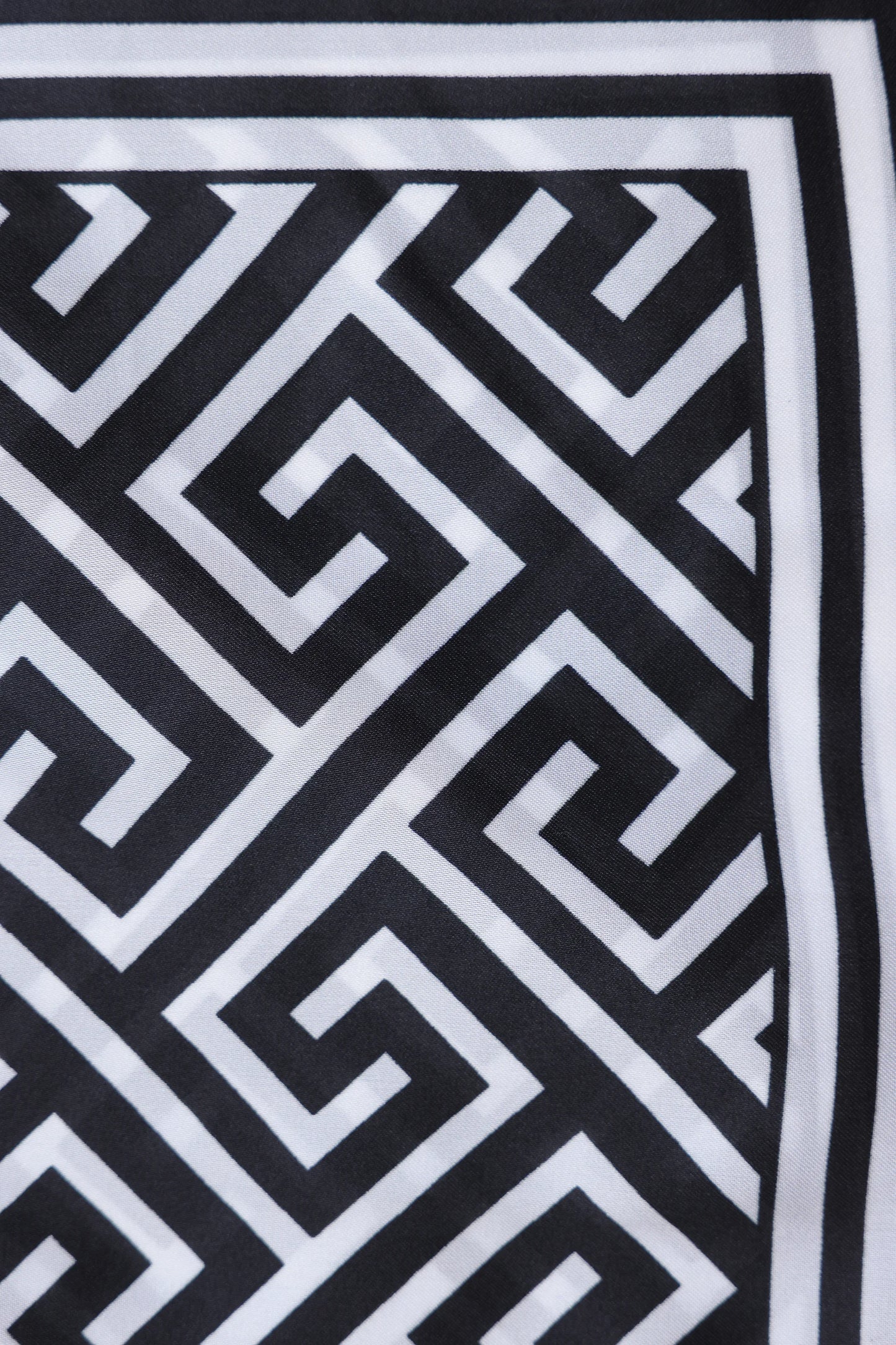Geometric Print Silk Scarf - Cougar Clothing