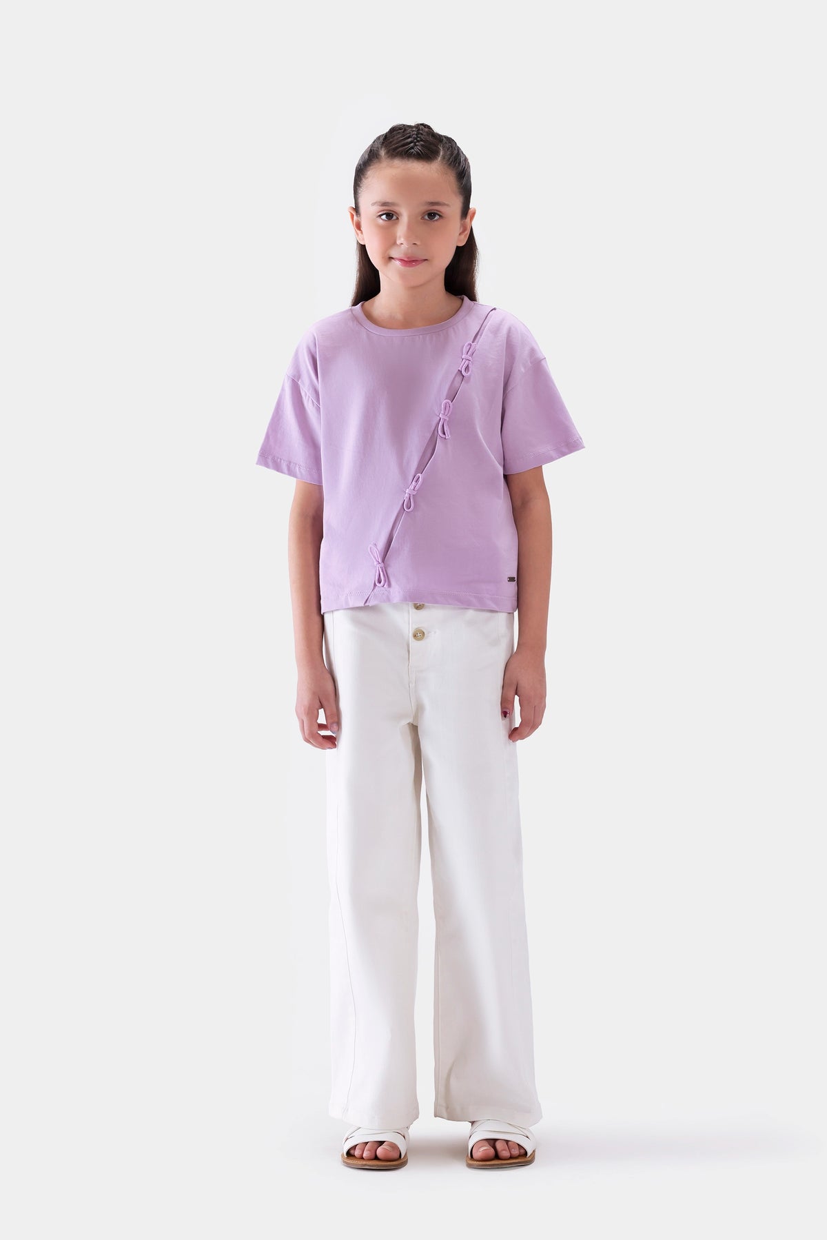 Oversized Bow-Detailed T-Shirt - Cougar Clothing