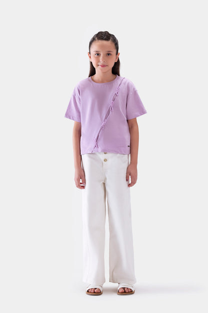 Oversized Bow-Detailed T-Shirt - Cougar Clothing