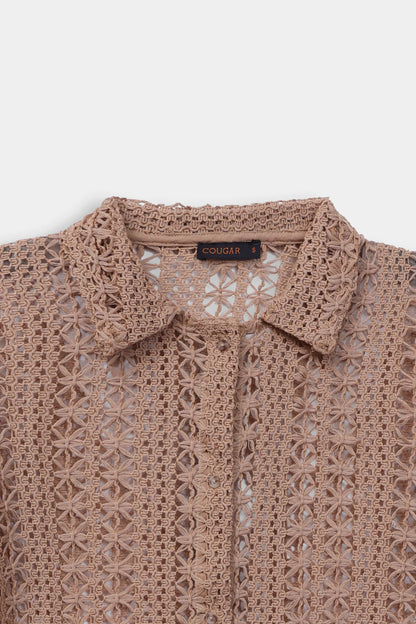 Textured Net Shirt - Cougar Clothing