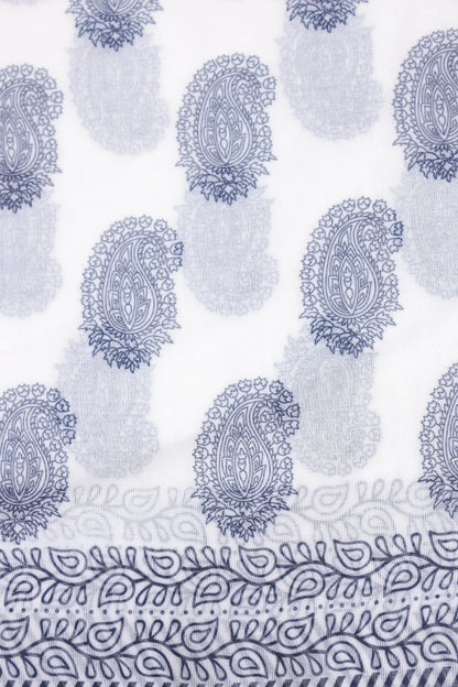 Contrast Paisley Print Scarf - Cougar Clothing