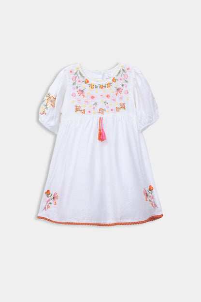 Embroidered Dress - Cougar Clothing
