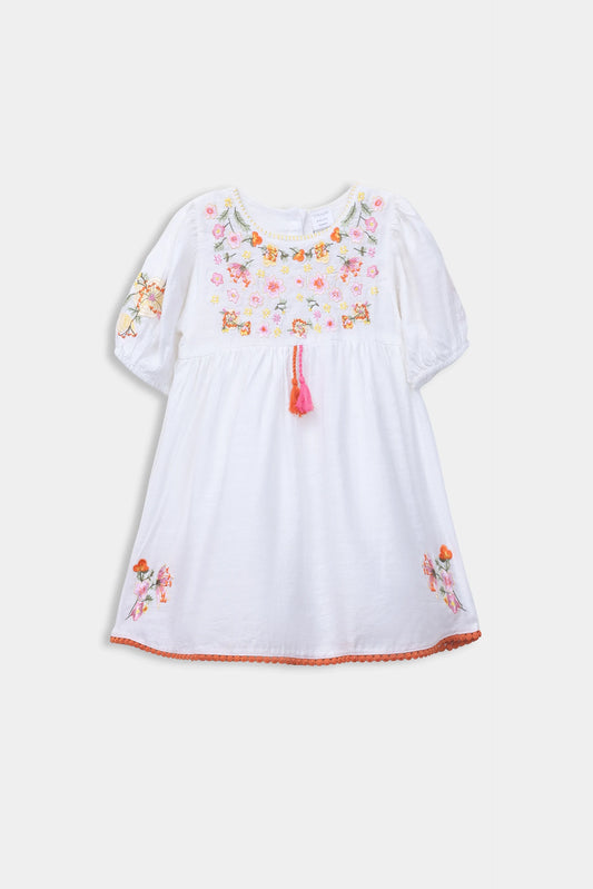 Embroidered Dress - Cougar Clothing