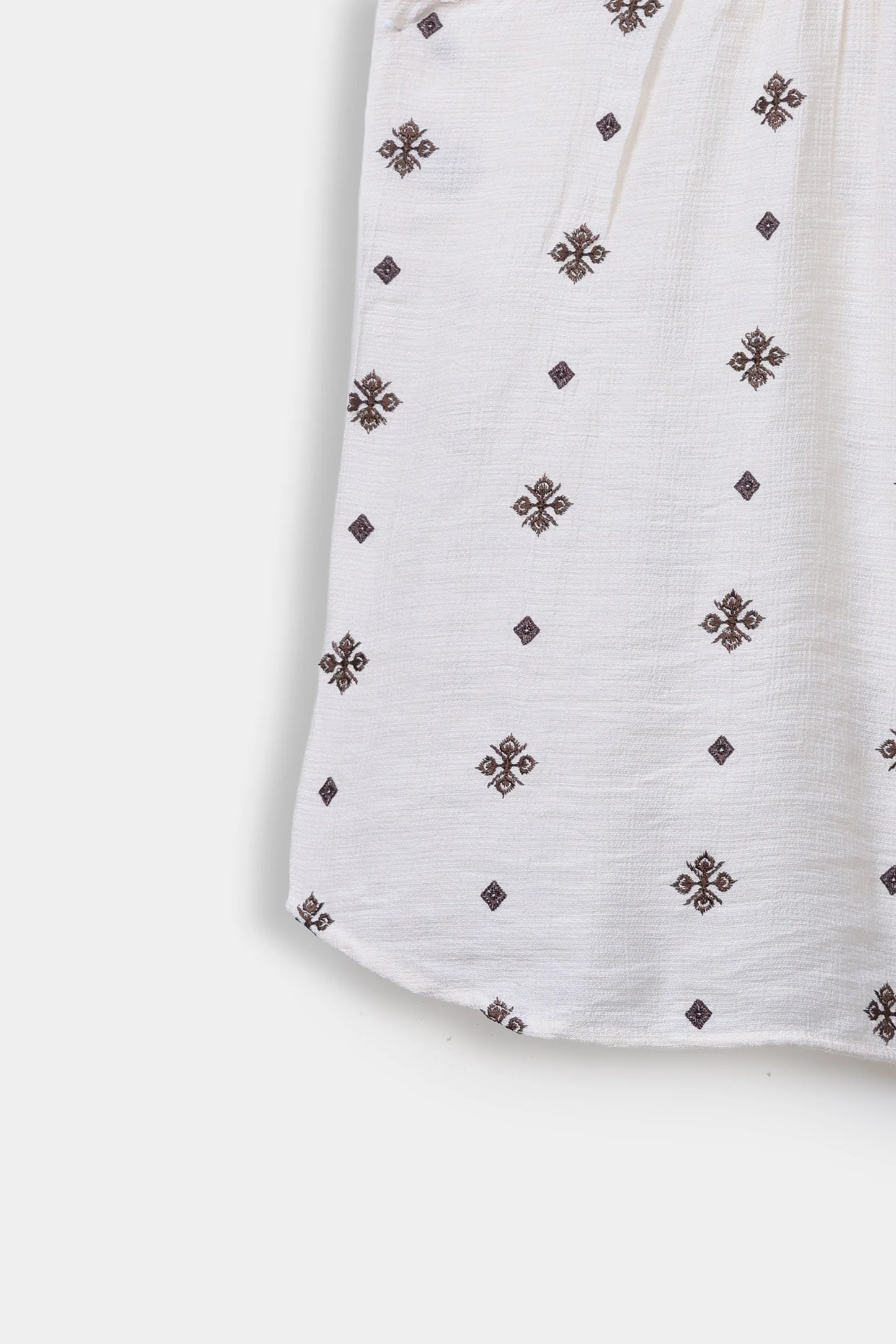 Sleeveless Embroidered Top - Cougar Clothing