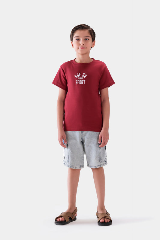 Text Print T-Shirt - Cougar Clothing