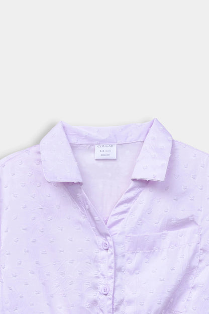 Front Tie Silk Shirt - Cougar Clothing