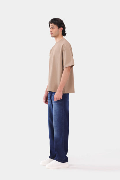 Oversized Seersucker T-Shirt - Cougar Clothing