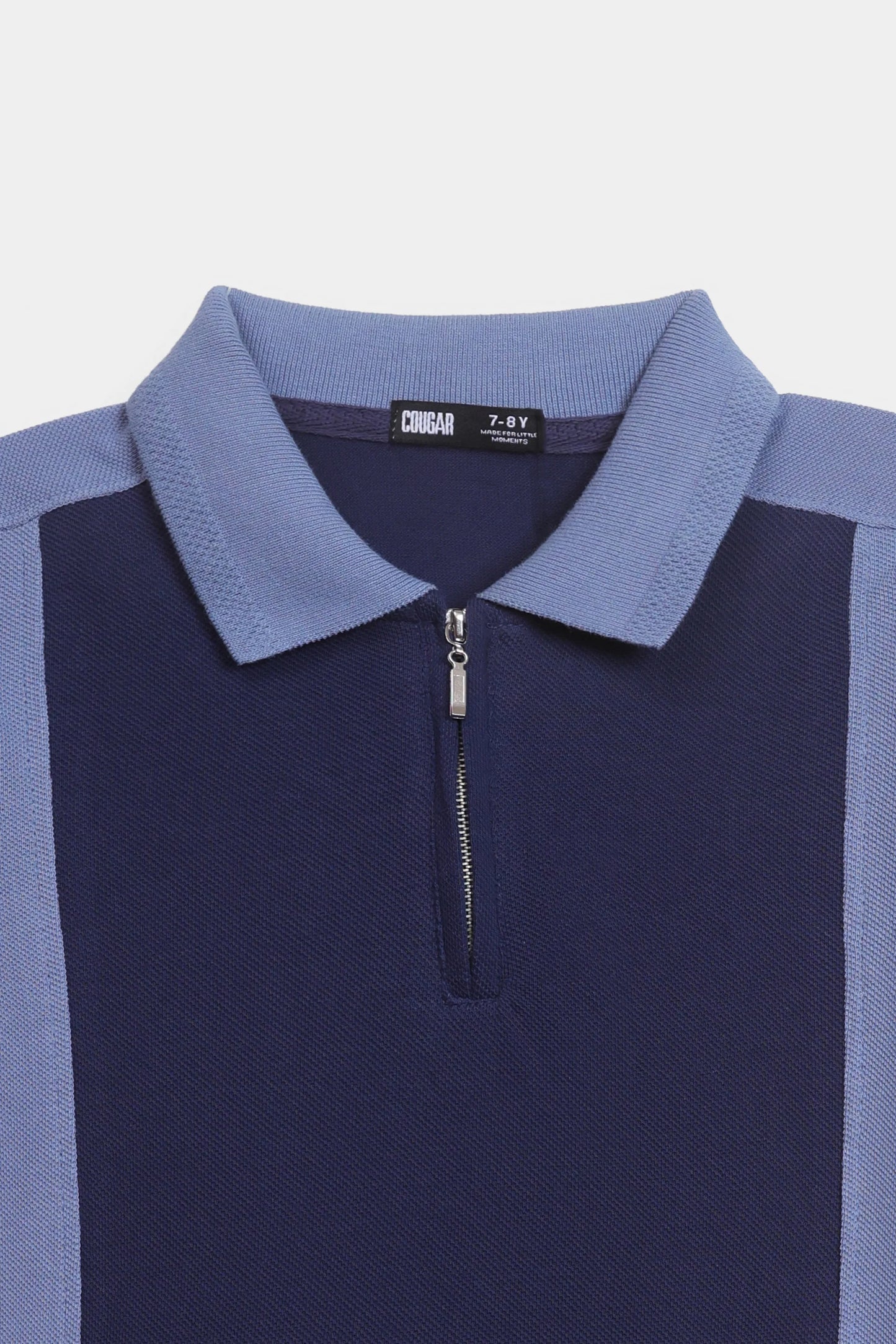 Quarter Zip Paneled Polo - Cougar Clothing