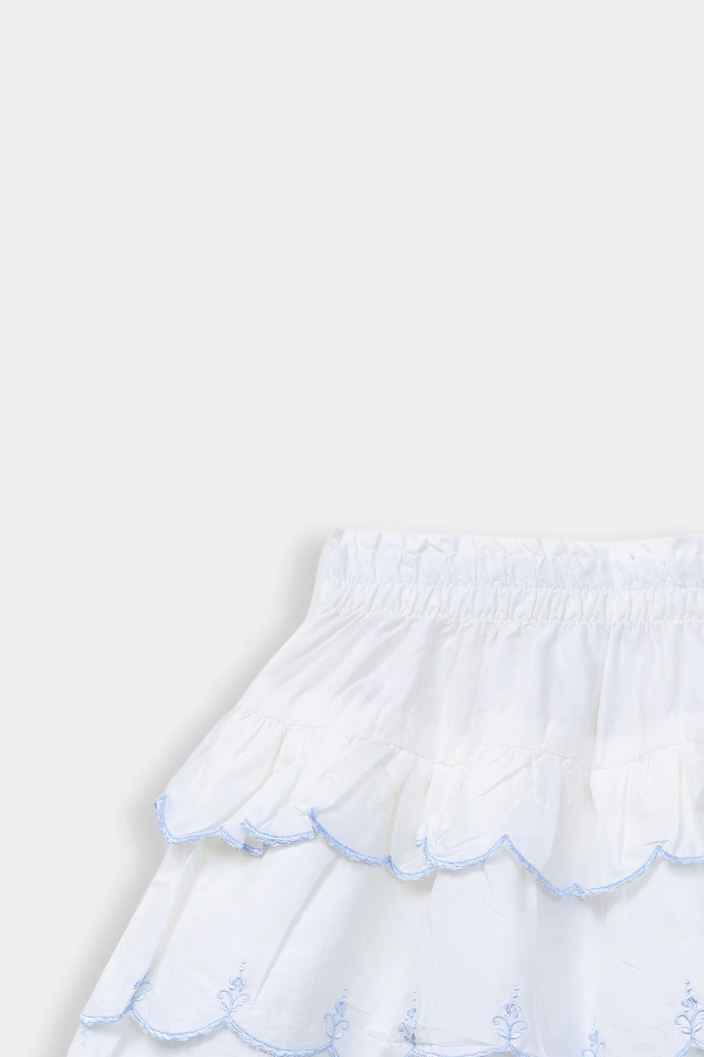 Layered Embroidered Skirt - Cougar Clothing