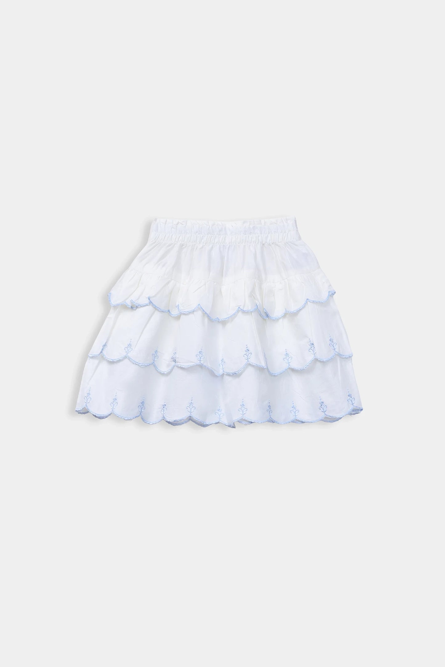 Layered Embroidered Skirt - Cougar Clothing