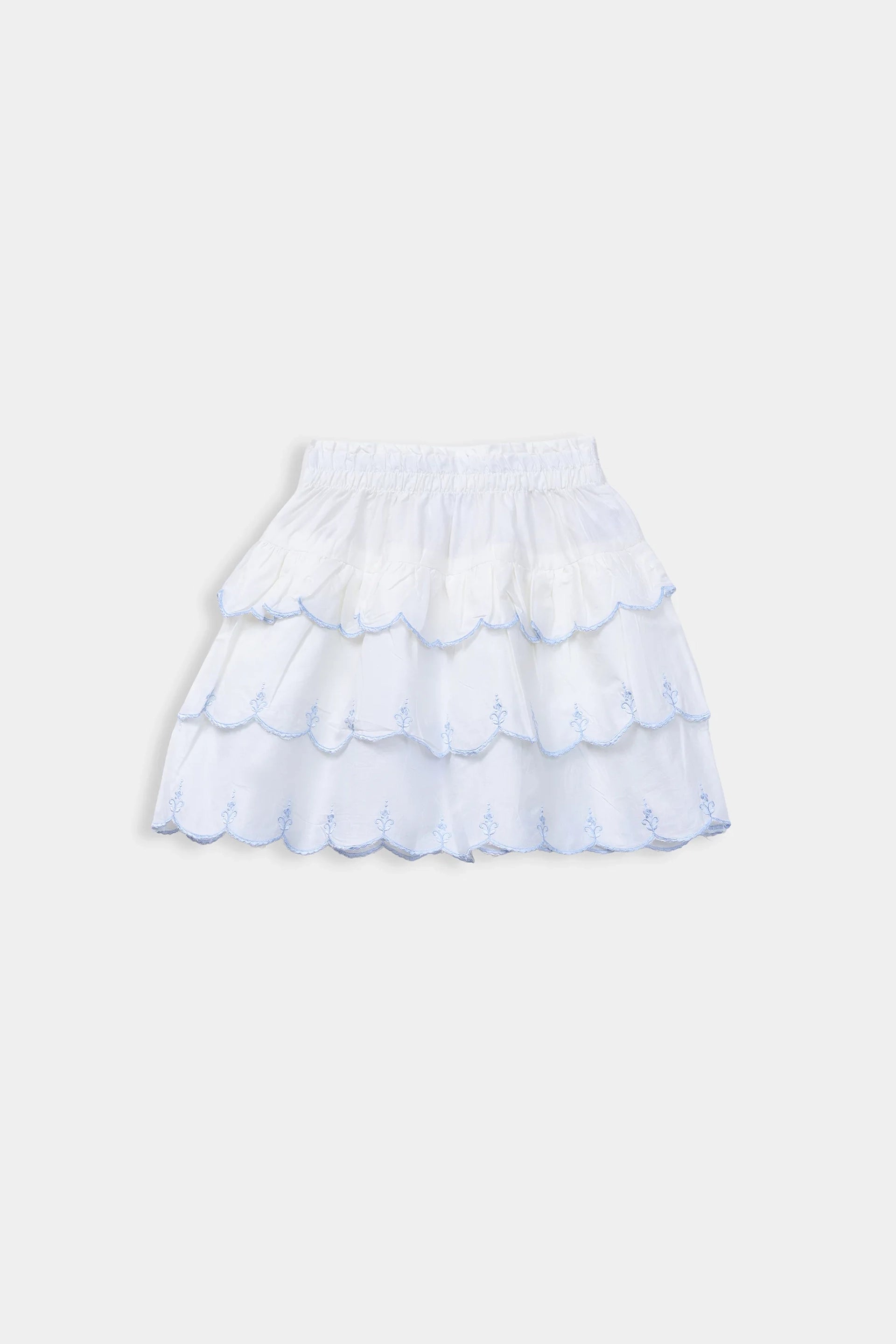 Layered Embroidered Skirt - Cougar Clothing