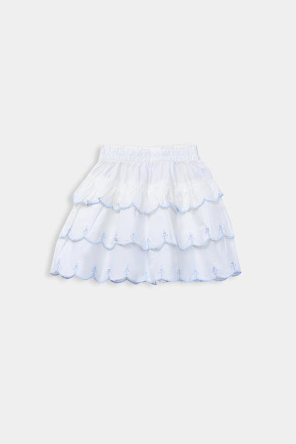 Layered Embroidered Skirt - Cougar Clothing