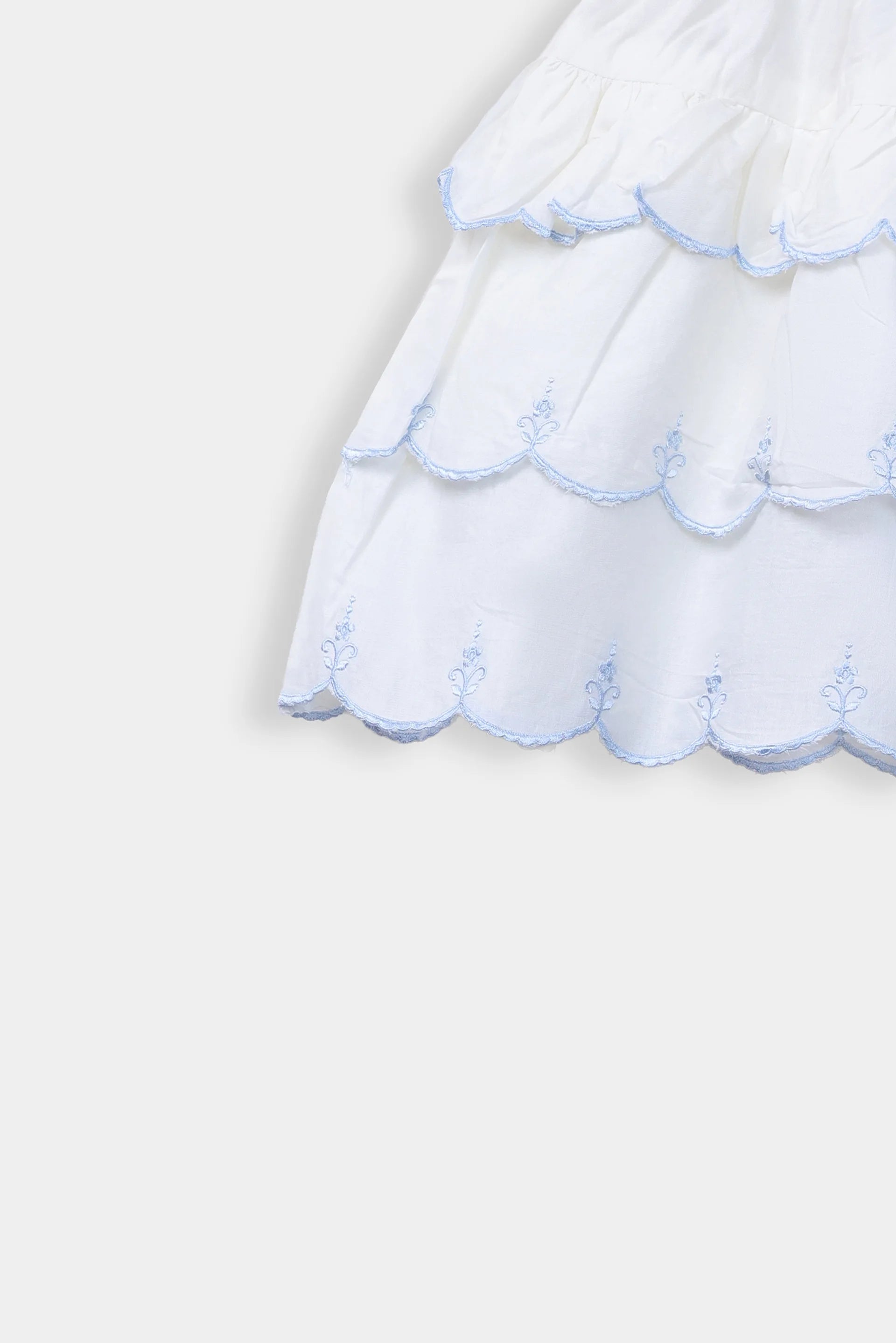 Layered Embroidered Skirt - Cougar Clothing