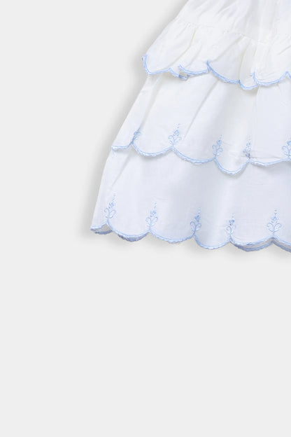 Layered Embroidered Skirt - Cougar Clothing