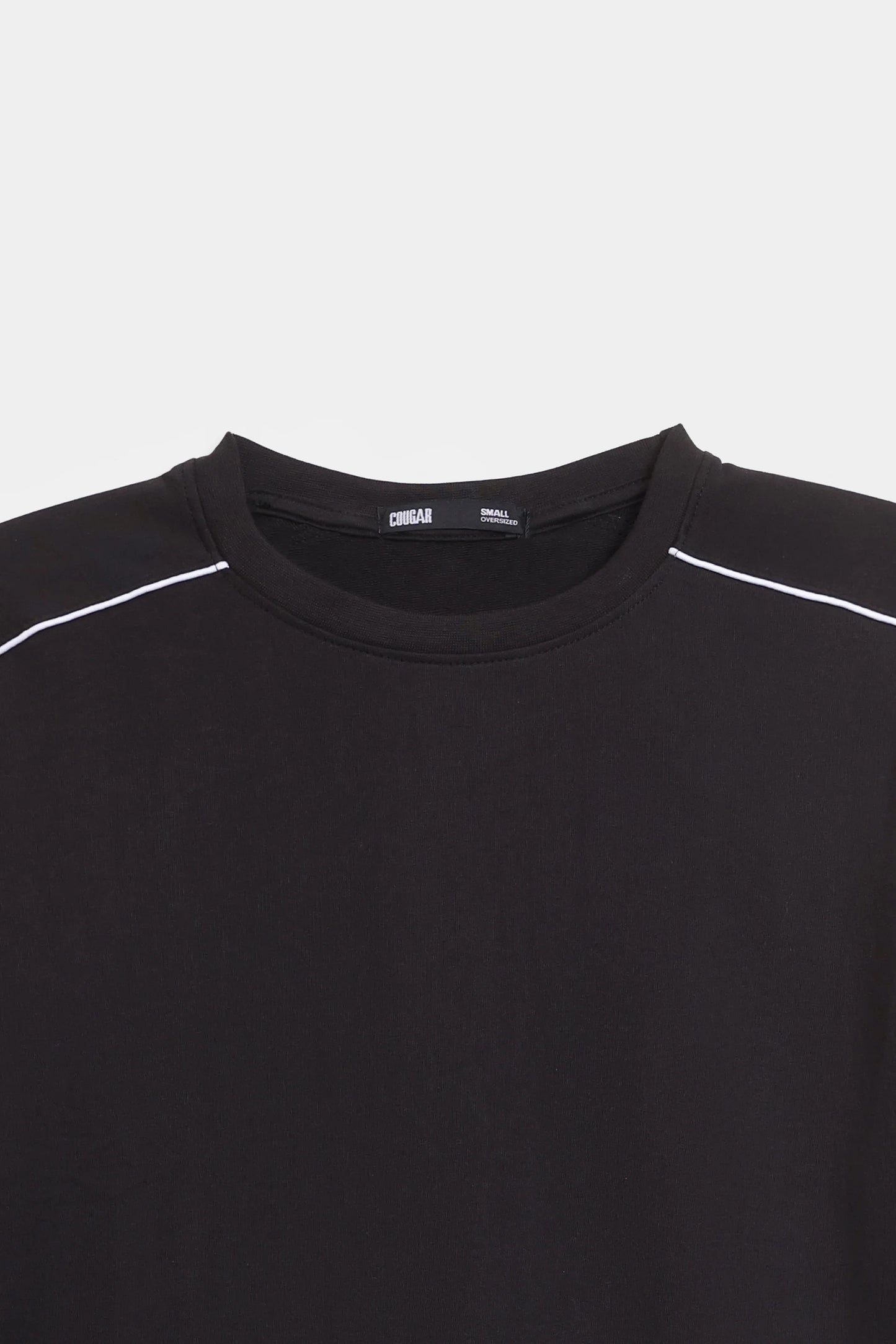 Oversized T-Shirt With Contrast Piping - Cougar Clothing