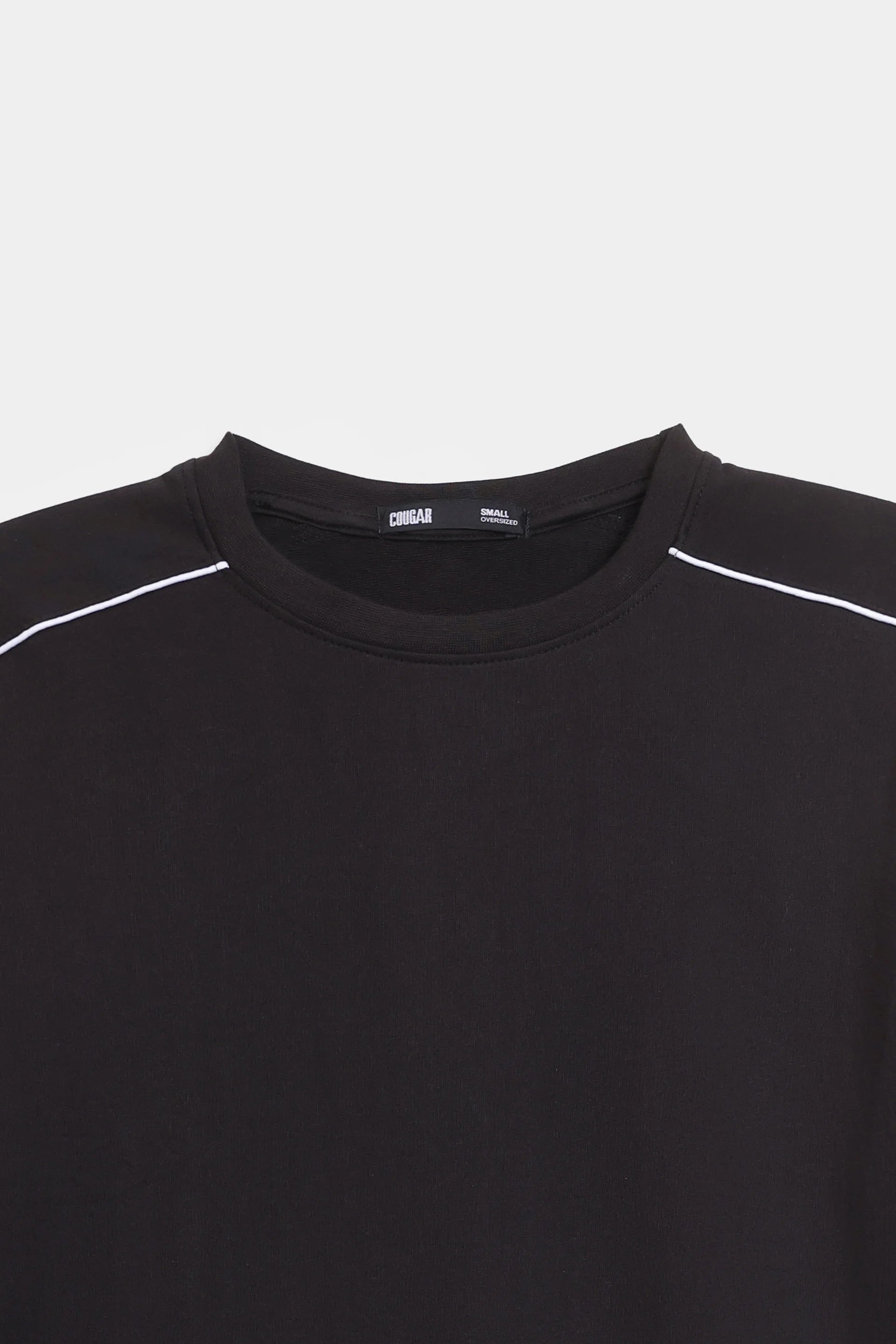 Oversized T-Shirt With Contrast Piping - Cougar Clothing