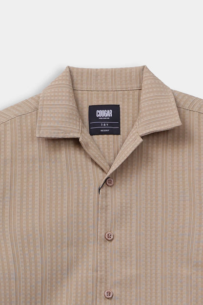 Textured Resort Shirt - Cougar Clothing