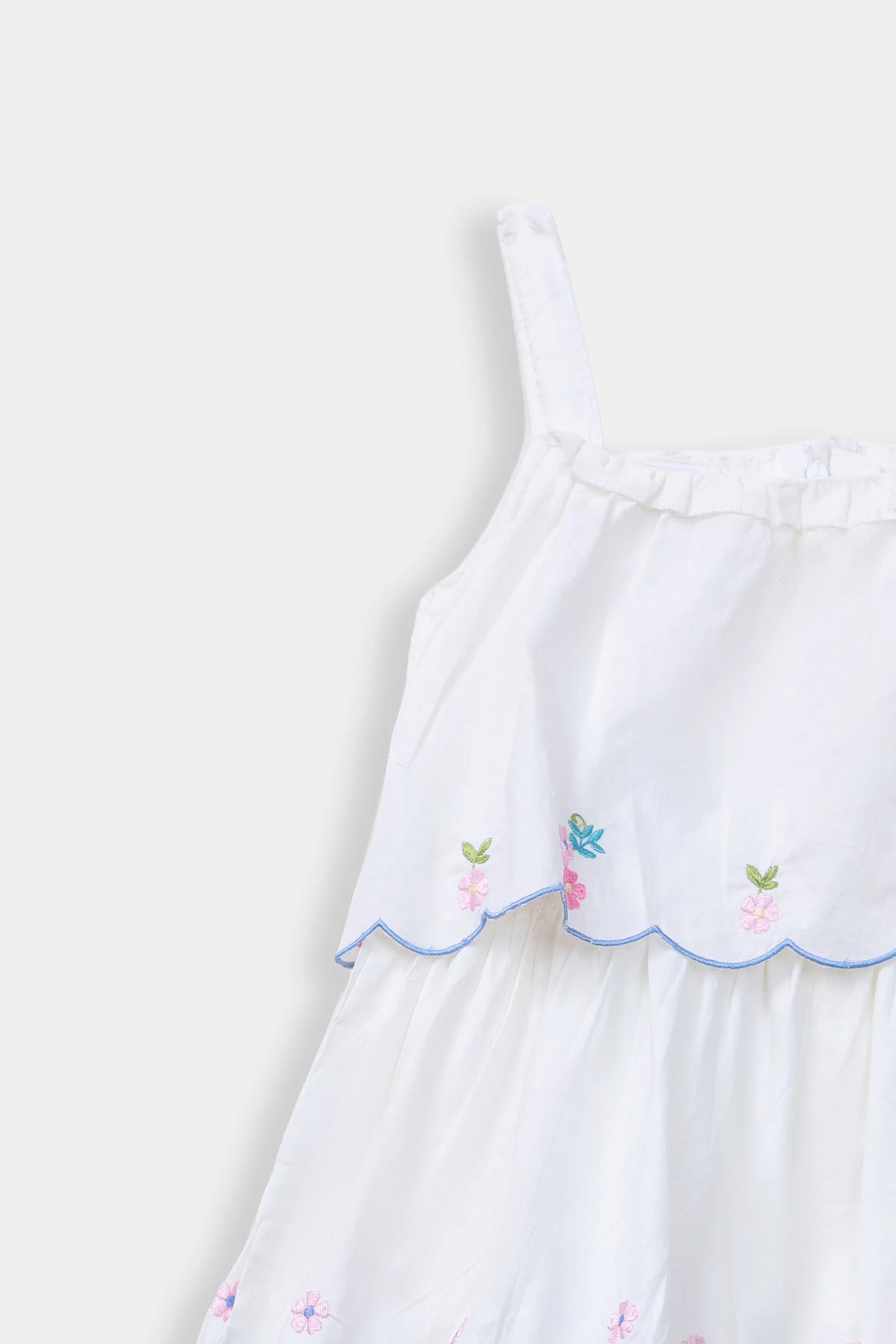 Embroidered Tiered Dress - Cougar Clothing