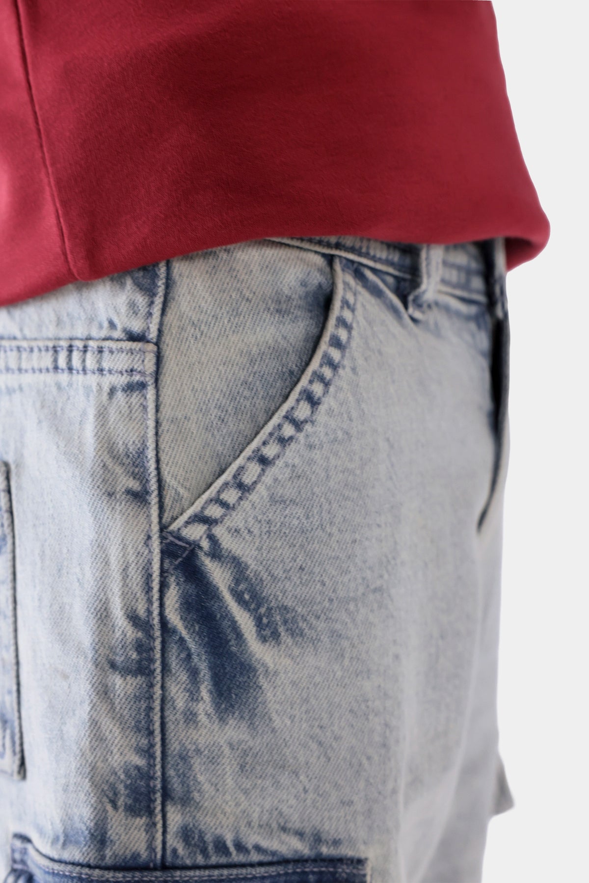 Cargo Denim Shorts - Cougar Clothing